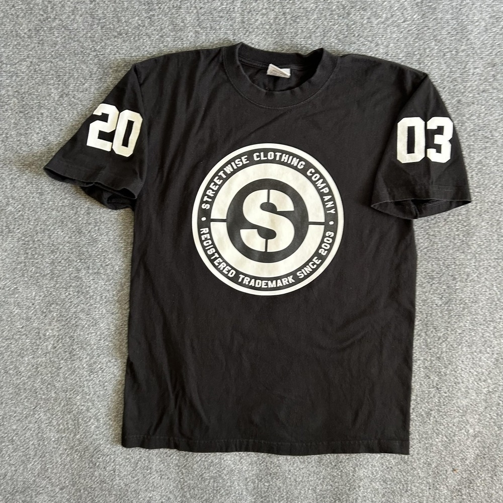 Streetwise Shirt Mens‎ Large Black Graphic Since 2003 Made USA Streetwear Tee